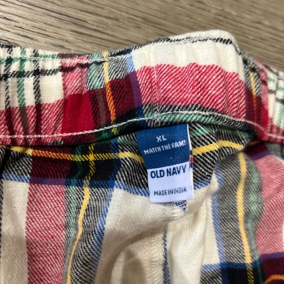 NWT Old Navy Christmas PJ Bottoms Unisex XL Drawstring Plaid - Picture 5 of 7